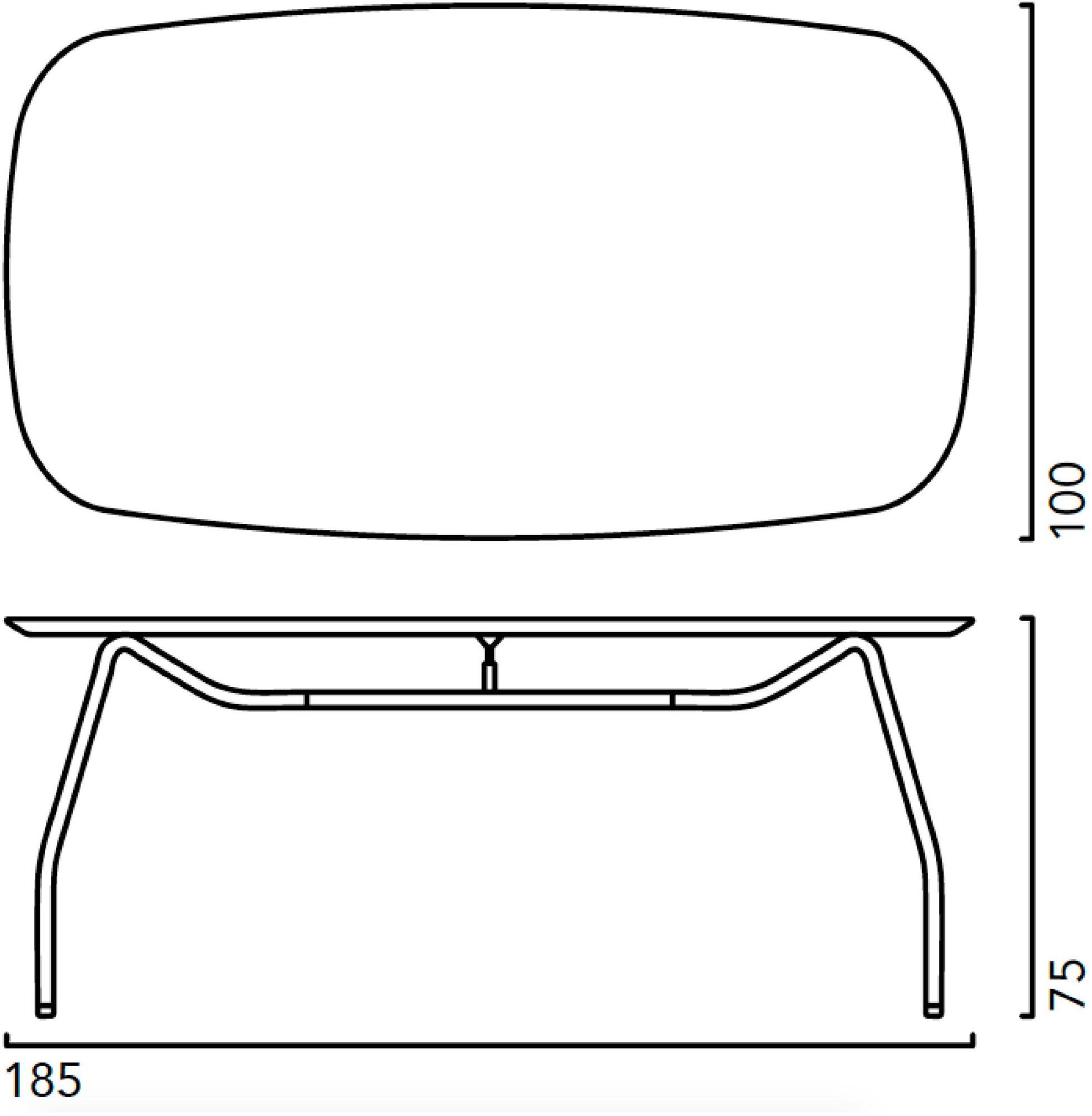 Crassevig Овальный стол из фанерованной древесины Worktop sun-id-1450548 - Вид №1