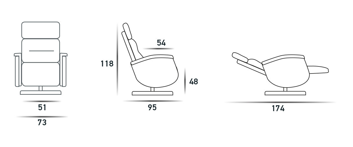 Поворотные Кресло Lift-Relax Relax 2 Motori  Spaziorelaxitalia  Bruxelles Bruxelles Relax 2 Motori  - Вид №4