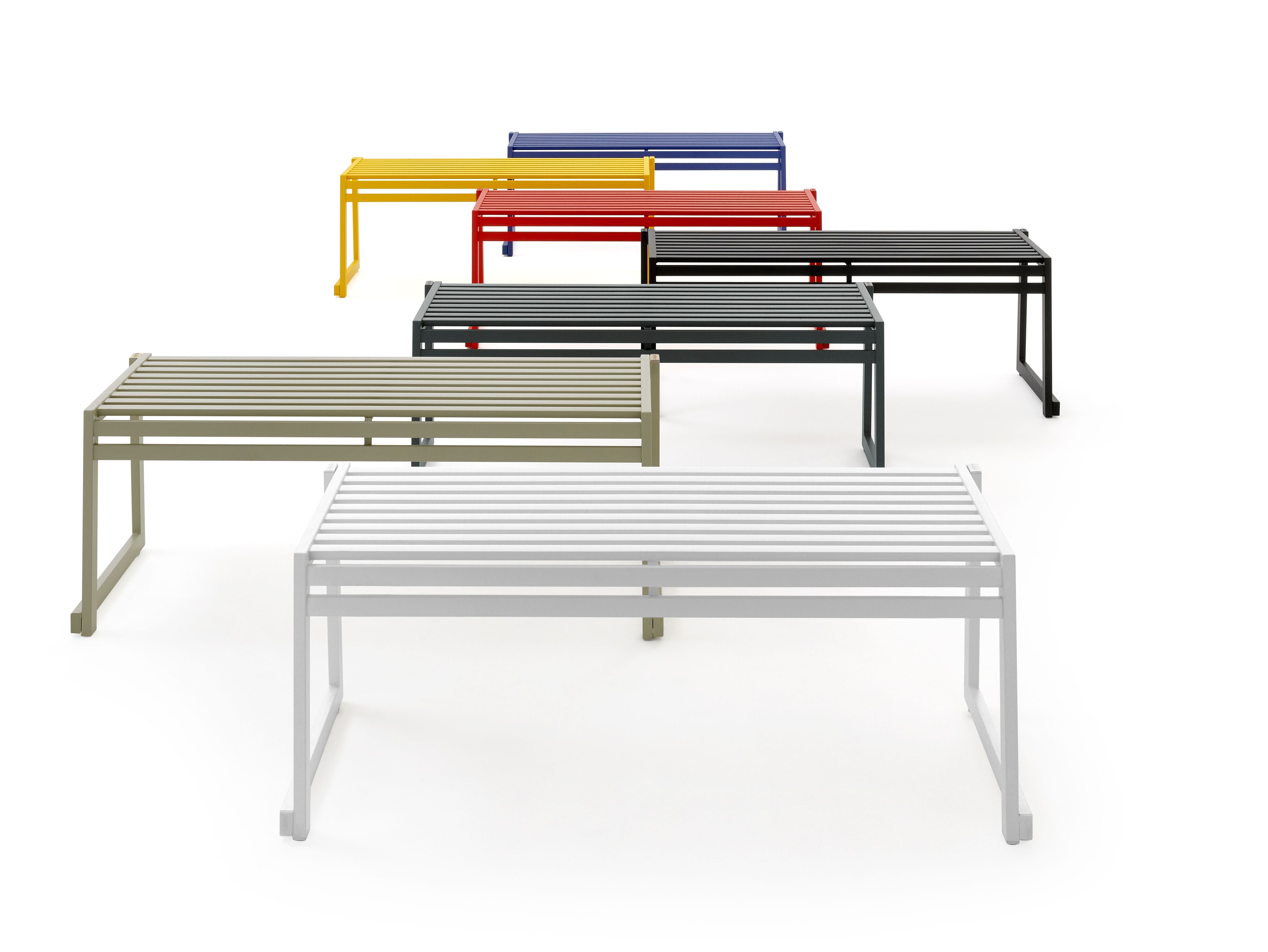 Металлическая скамья без спинки Urbantime Cortina.026 ARCH-00006001 - Вид №3