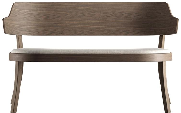 horgenglarus Скамья из массива дерева со спинкой Seley 17-423  - Вид №4