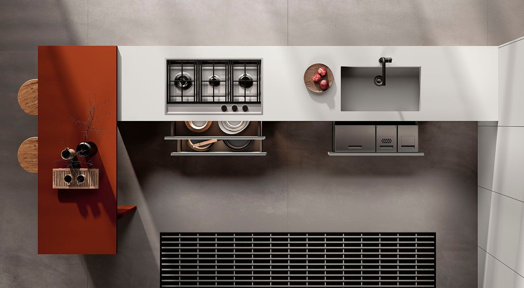 Встроенная кухня Febal Casa Origina ARCH-00107359 - Вид №1