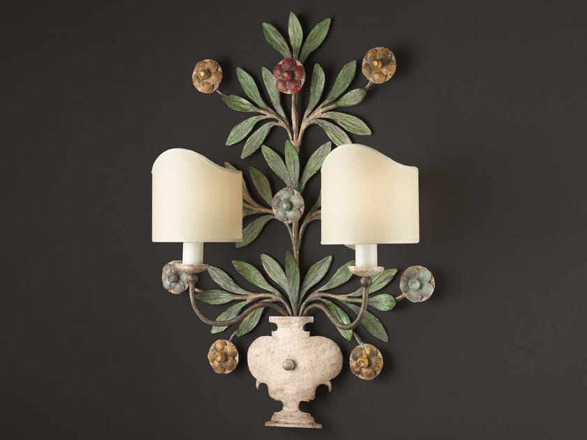 Бра из кованого железа OFFICINACIANI цветочная ваза ARCH-00130014