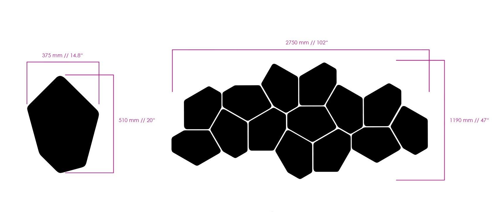 Рециркулированная пластиковая акустическая панель Movisi HUSH ARCH-00143464 - Вид №7
