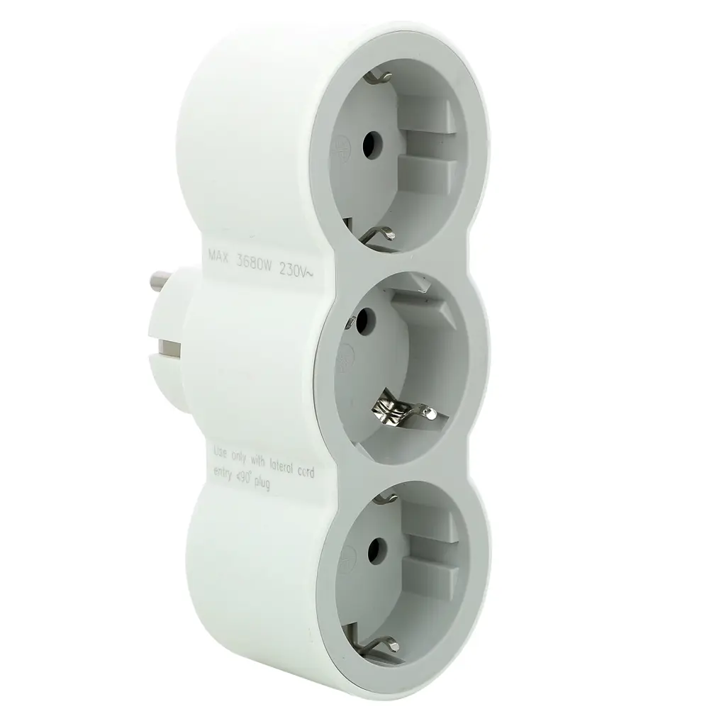 Разветвитель Legrand 3 розетки с заземлением 16 А цвет белый STLM-2013078 - Вид №7