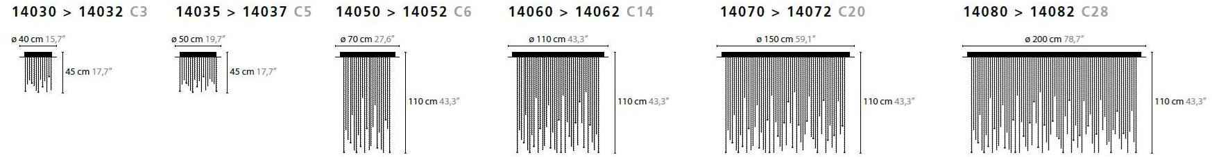 ILFARI Потолочный светильник из металла с кристаллами swarovski® Ice fall sun-id-1476854 - Вид №1