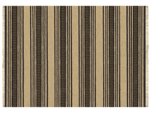 Полосатый шерстяной ковер ручной работы