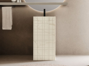 Прямоугольная отдельно стоящая раковина