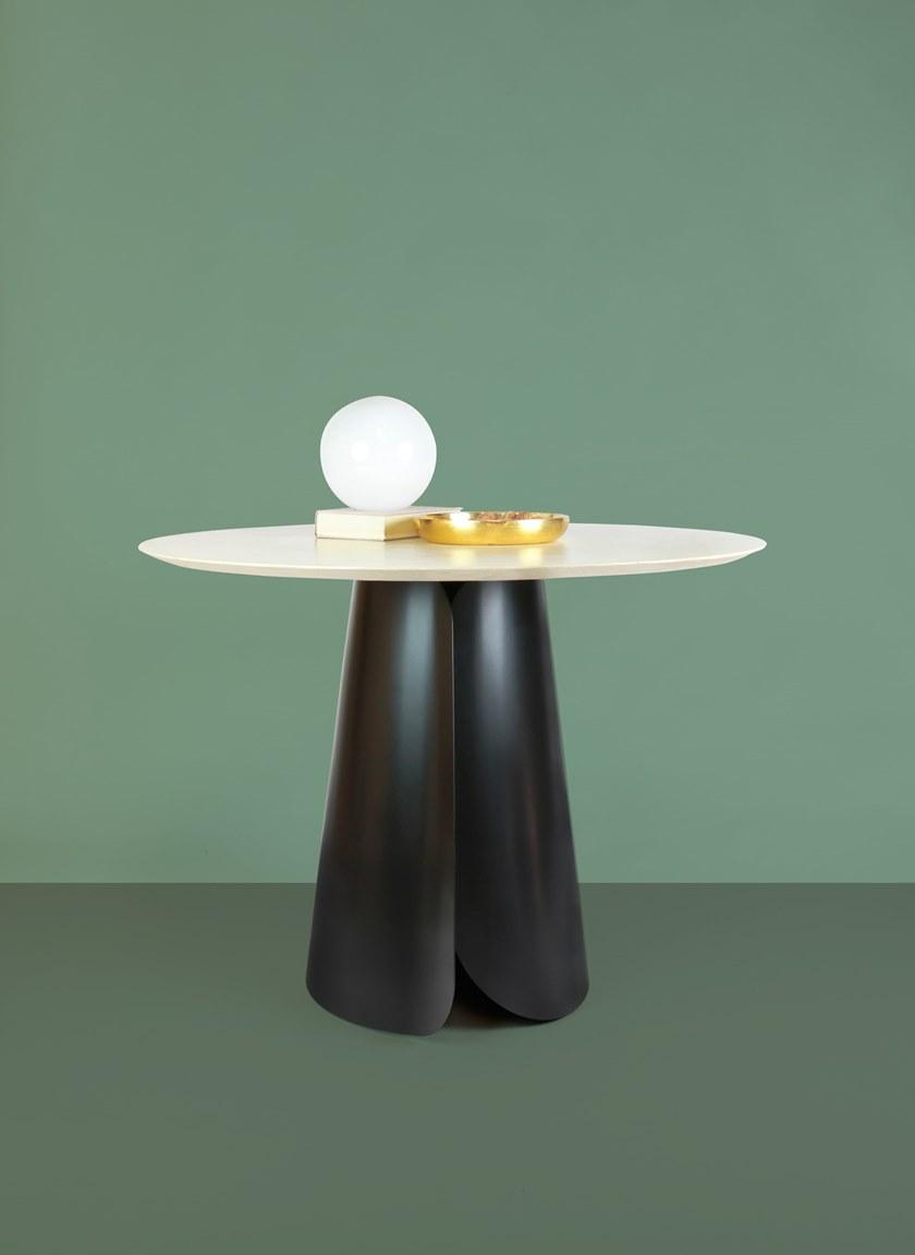 HMD INTERIORS Круглый обеденный стол из фанерованной древесины sun-id-1369487 - Вид №1