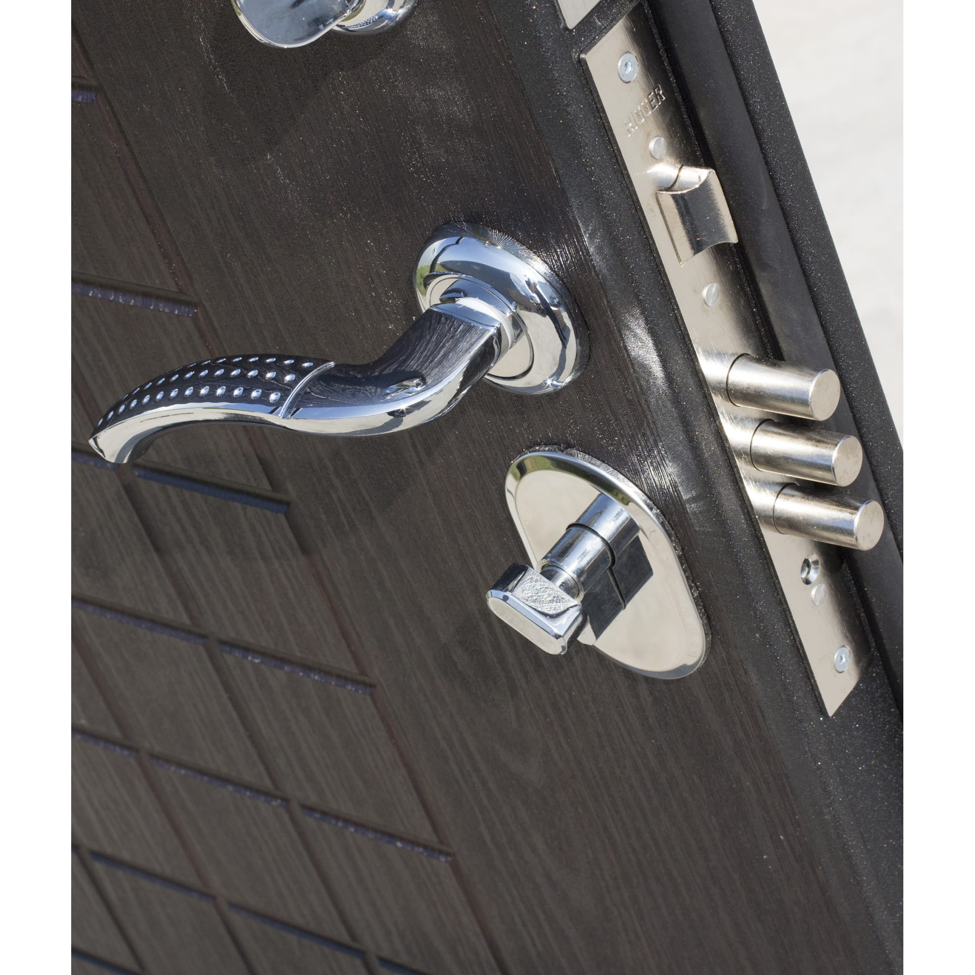 82096738 Дверь входная металлическая Гарда Муар, 960 мм, правая, цвет венге Santreyd  - Вид №1