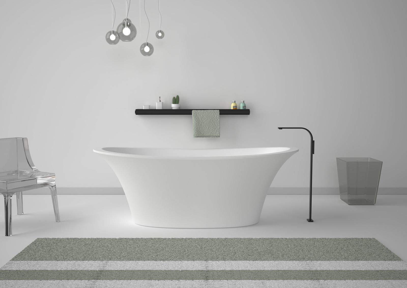 VAFL16 Акриловая ванна отдельностоящая GSG CERAMIC Flut - Вид №1