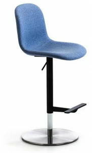 arrmet Регулируемый по высоте табурет из ткани с подставкой для ног Máni fabric