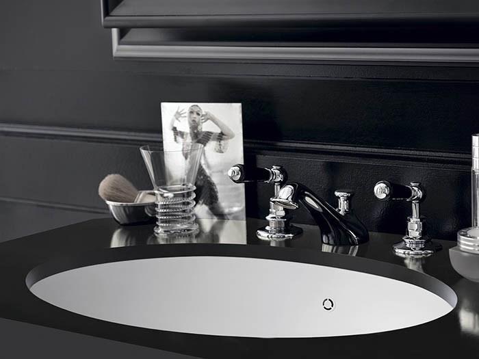 7310, 7320, 7330 Накладная раковина под столешницу  овальная Corian® Design  - Вид №1