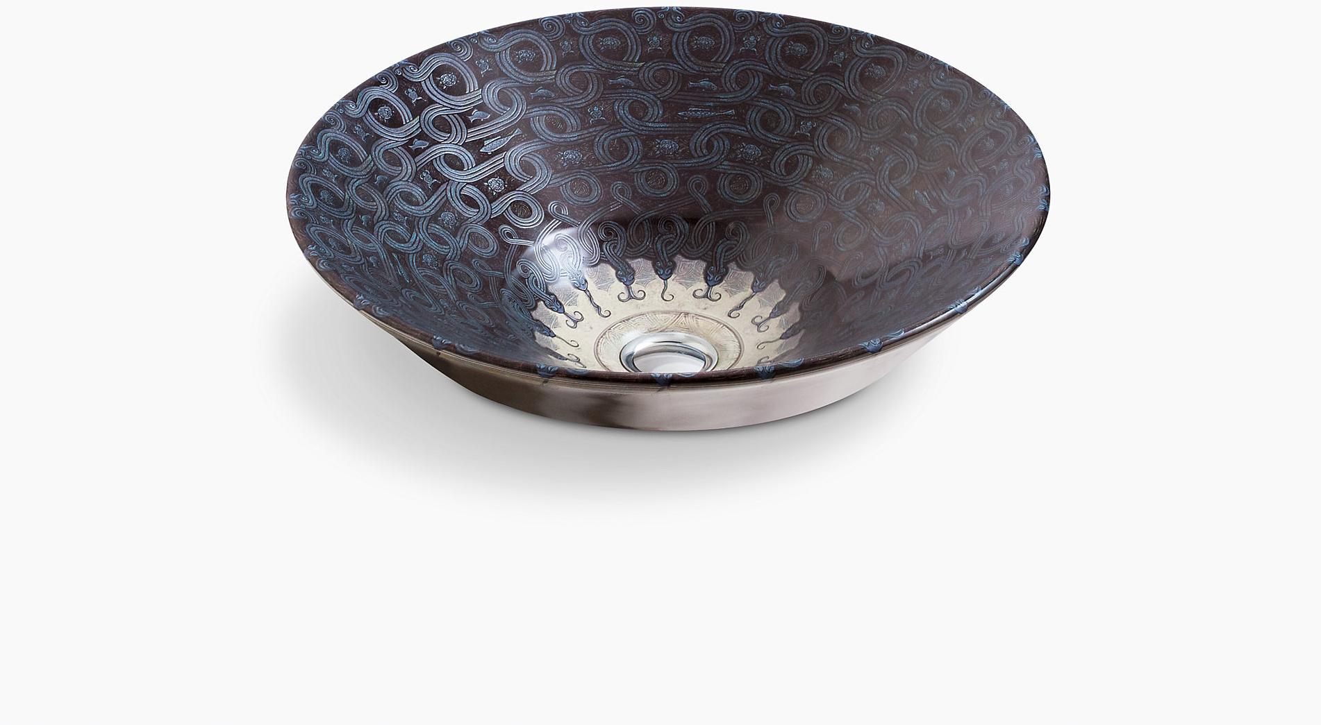 K-14223-SP-G9 Подвесная раковина настенная прямоугольная Kohler  бронзовая 