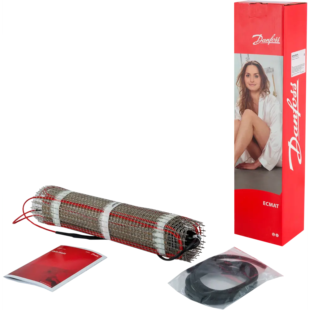 Нагревательный мат для теплого пола Danfoss ECmat 150T 2 м², 300 Вт 82320109 STLM-2080408  - Вид №2