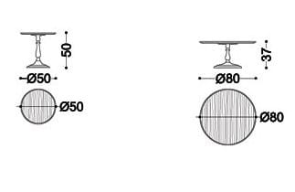 Круглый деревянный журнальный столик OPERA CONTEMPORARY MÉLISANDE ARCH-00137586 - Вид №8