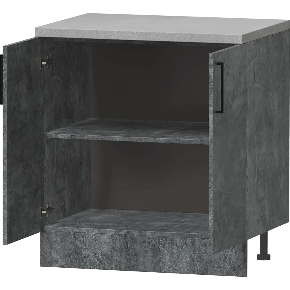 Кухонный шкаф напольный Парма 80x85.2x60 см ЛДСП цвет камень темный Santreyd STLM-2085482 - Вид №3