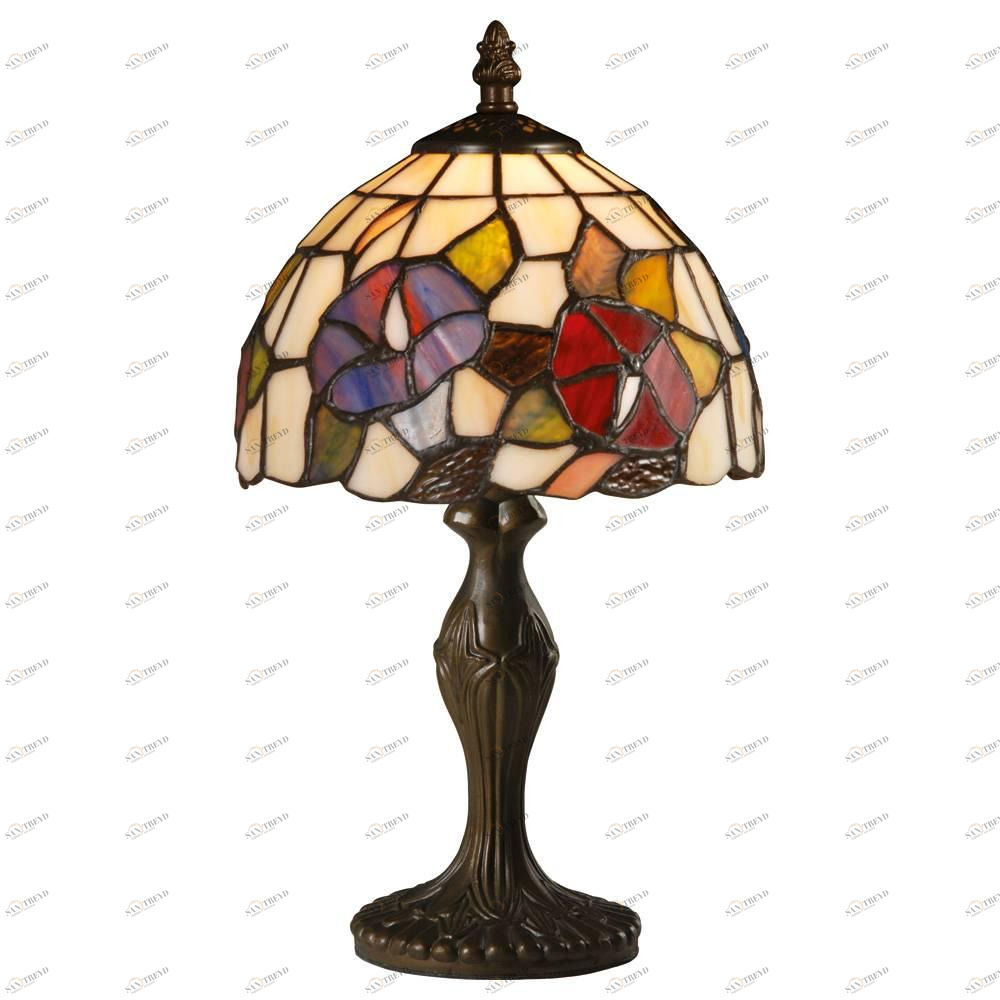 Настольная лампа Arte Lamp Florizel A3165LT-1BG ARTE LAMP ВИТРАЖ 080100 Бежевый;красный;фиолетовый 