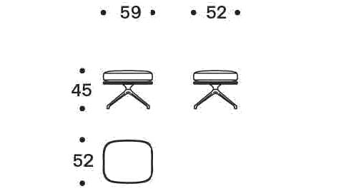 Мягкая спицевая подставка для ног Saba Italia ARCH-00151337 - Вид №7