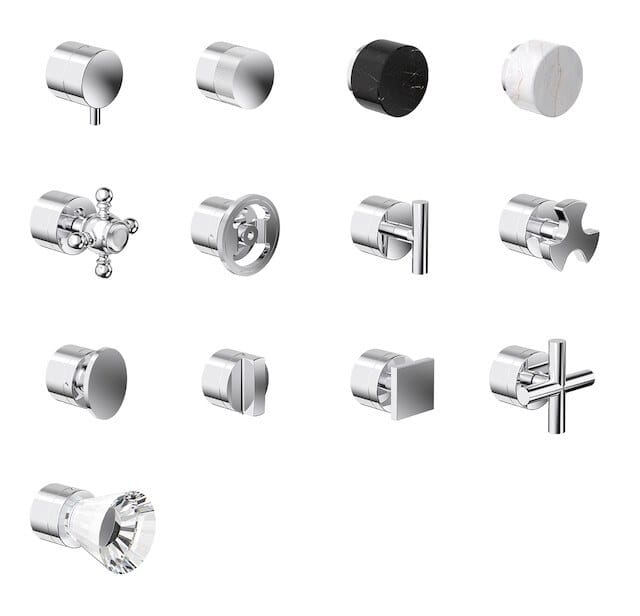 Термостатический смеситель для душа с 3 отверстиями IB Aqua ARCH-00123660 - Вид №2