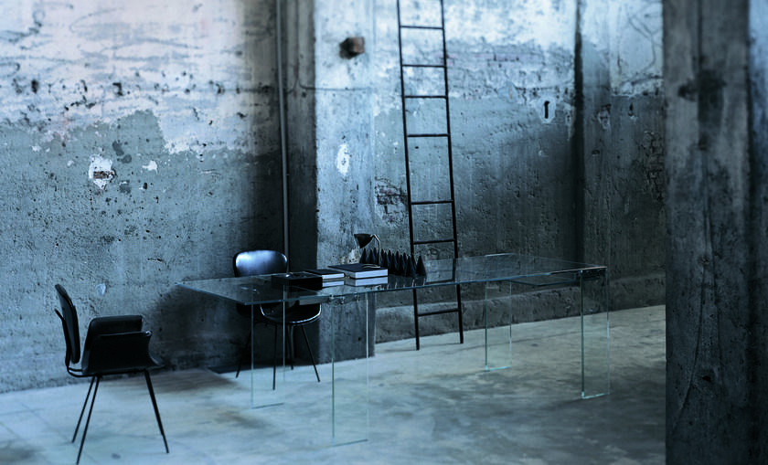 Glas Italia Выдвижной прямоугольный хрустальный стол sun-id-1376882 - Вид №3