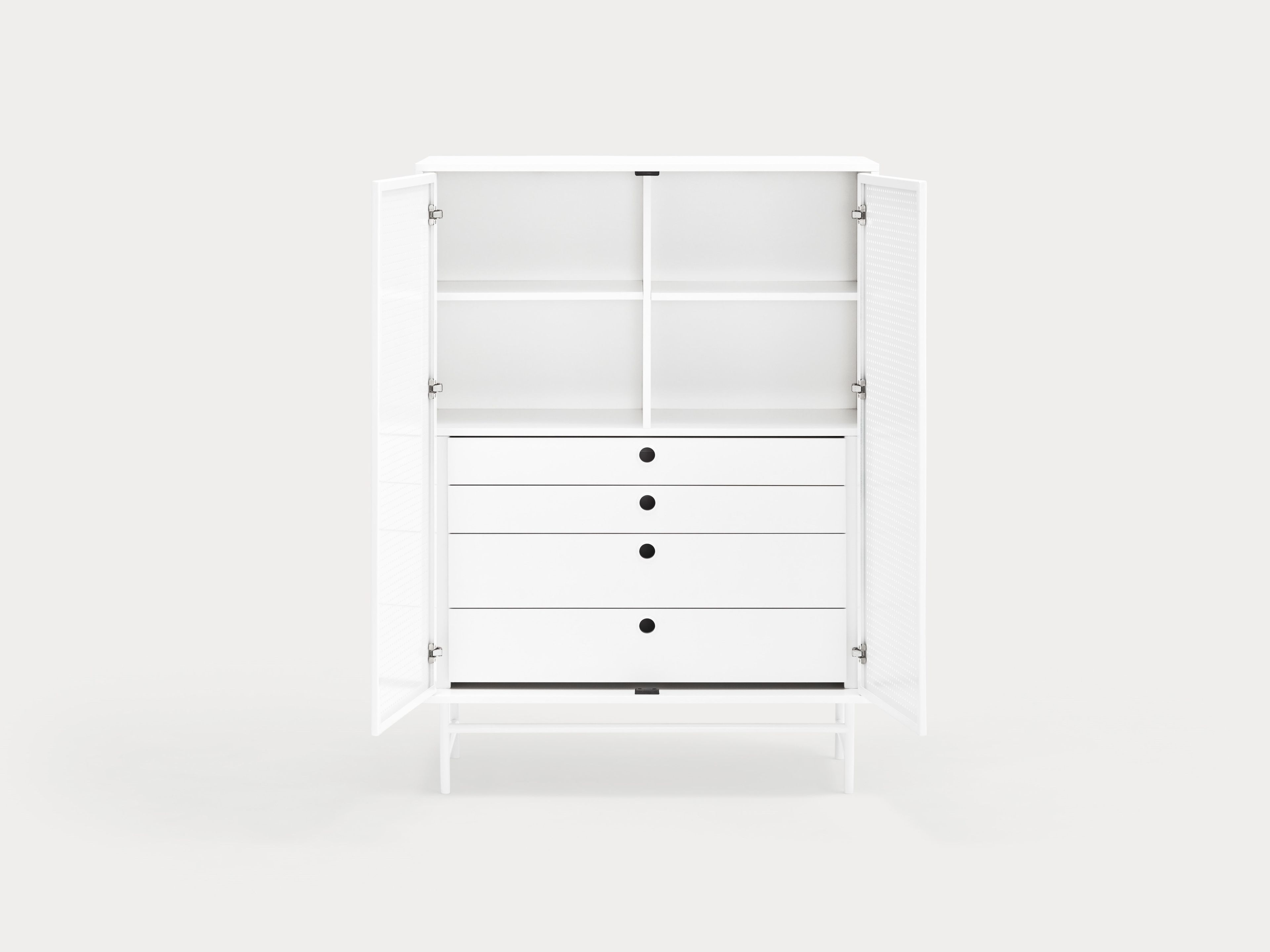 Шкаф из МДФ с распашными дверцами и ящиками TEULAT точка ARCH-00017288 - Вид №1