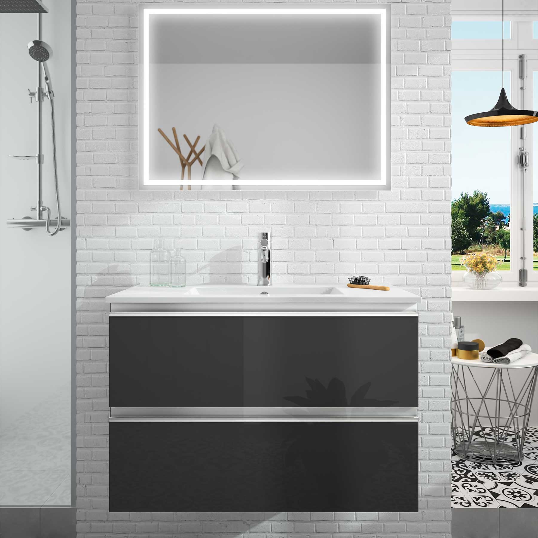 16191 SALGAR Раковина IBERIA 710 БЕЛЫЙ ФАРФОР 710 x 20 x 460 мм  - Вид №2