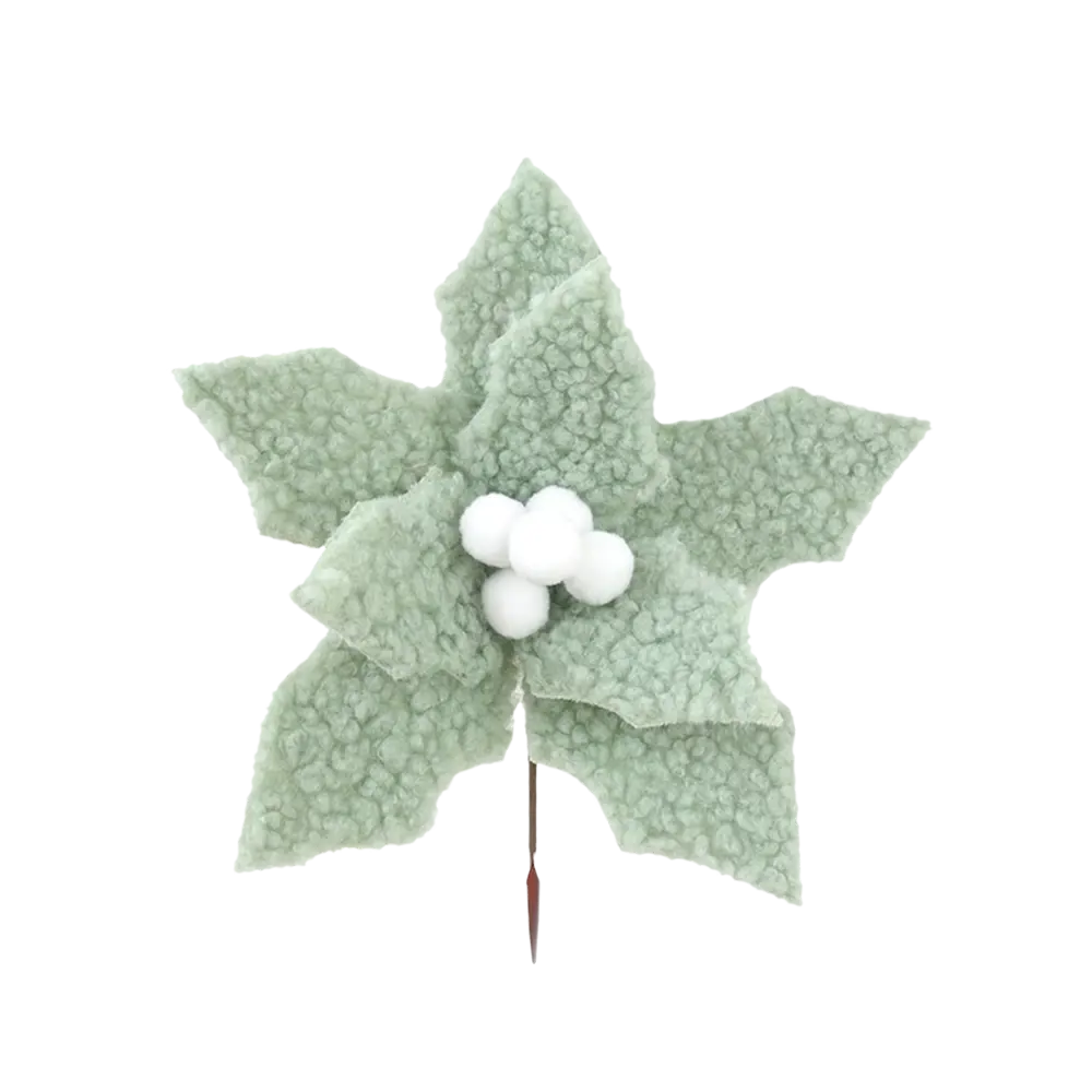 89381684 Украшение елочное «Цветок», 24x15.5 см, цвет зеленый STLM-1419028 Santreyd  - Вид №5