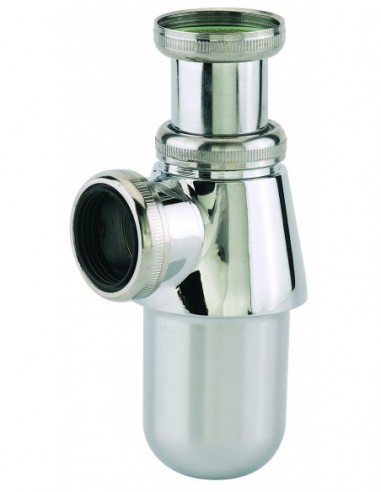 130300 000 00  Сифон для регулируемой раковины 35/90 мм, выход Д. 32 мм, хромированная латунь Valentin Хром  - Вид №1