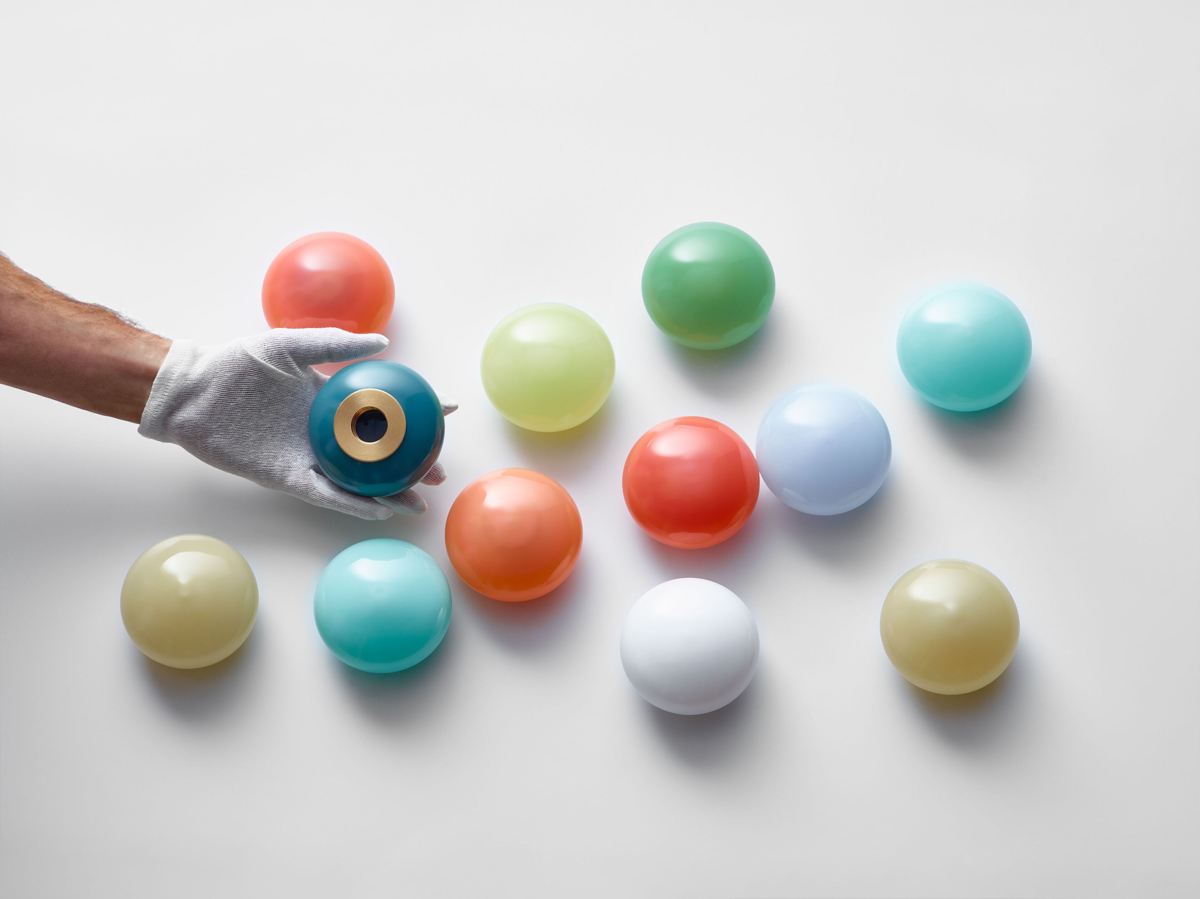 Светодиодный настенный светильник из дутого стекла и латуни SkLO DOT 1X ARCH-00141570 - Вид №6