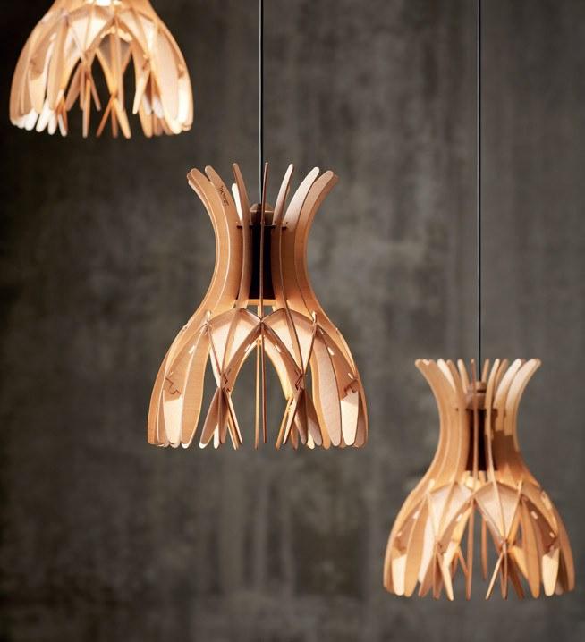 BOVER Led подвесной светильник из дерева Dome S/20 - Вид №4