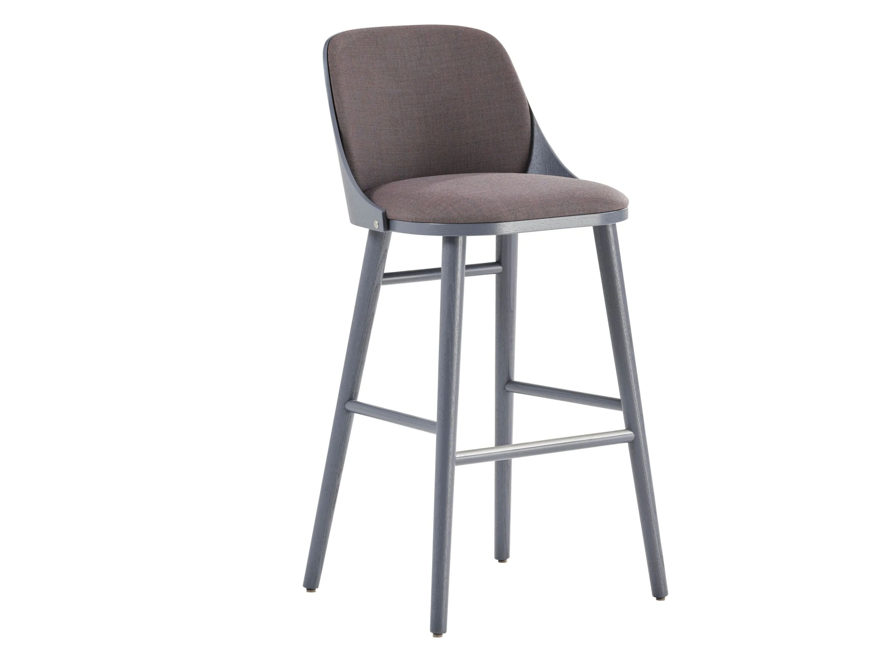 Мягкий барный стул с подставкой для ног Karl Andersson Sander ARCH-00068403