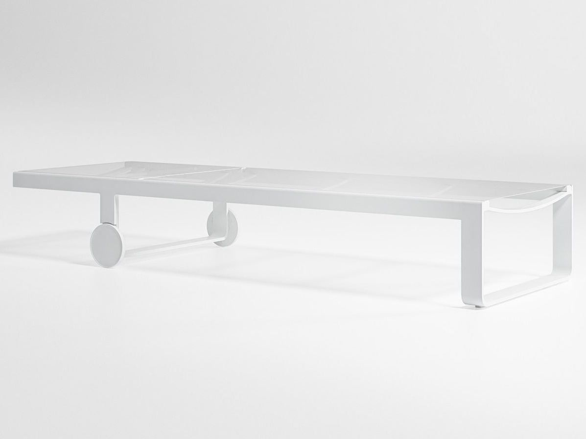 Шезлонг с откидной спинкой Batyline® с колесами GANDIABLASCO Плоский текстиль ARCH-00103526