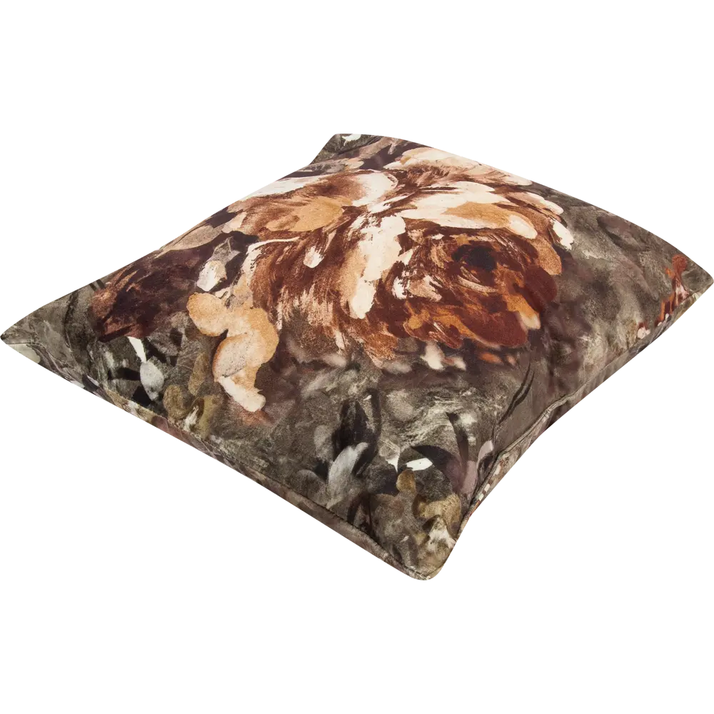 Подушка Роза 45x45 см цвет коричневый 89077554 STLM-2137267 SEASONS  - Вид №1