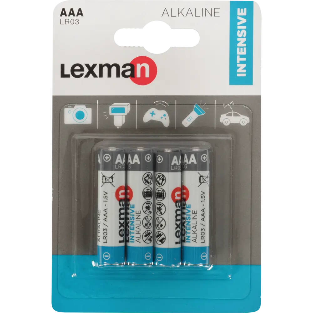 Батарейка Lexman Intensive AAA (LR03) алкалиновая 4 шт. 82003974 STLM-2147223 