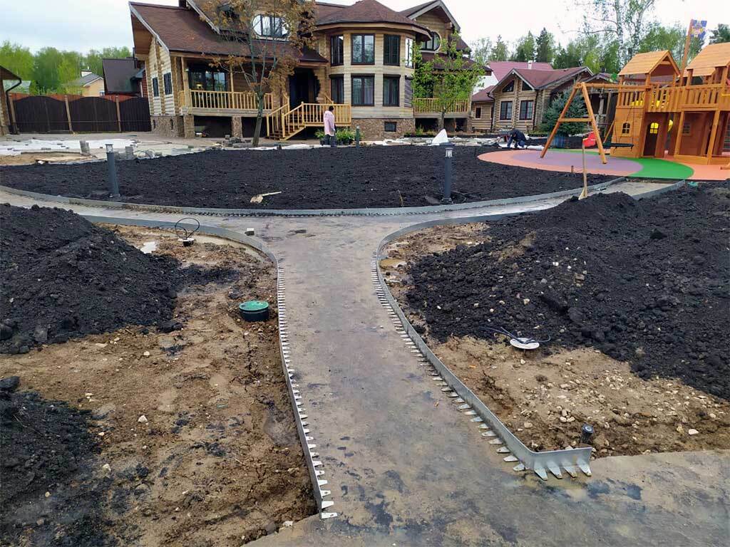 Металлический бордюр 1200*110*70*1,5 компл. ГеоПластБорд GPBST-08 - Вид №6