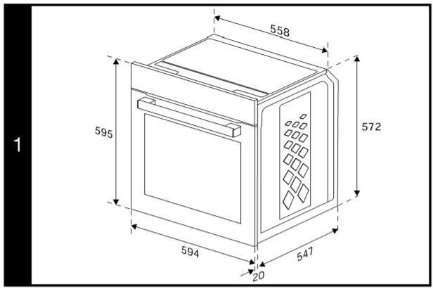 5310414 Электрический духовой шкаф Beko BBIS13300XMSE черный STDN-0121436 - Вид №10