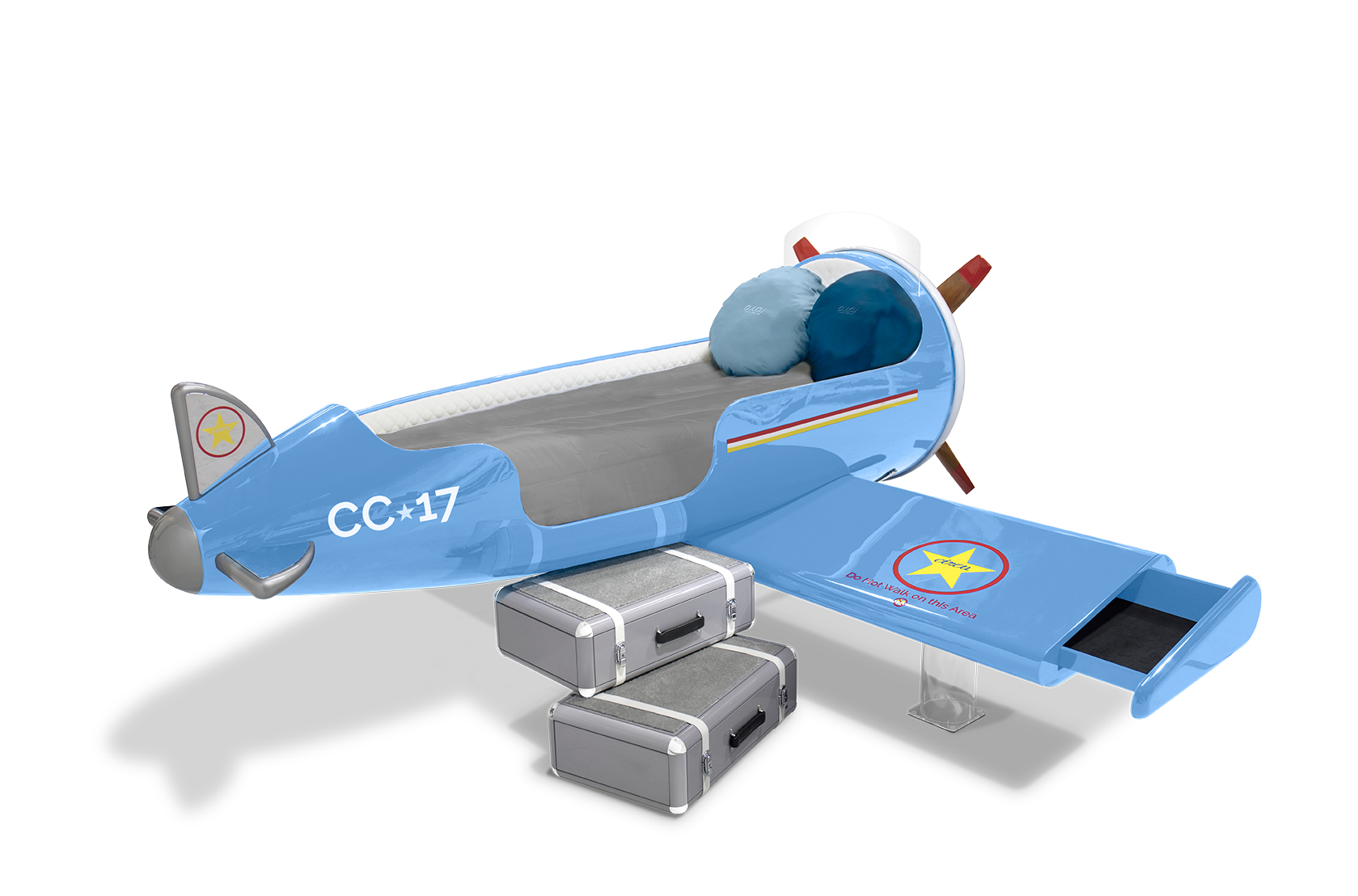 CIST29 Детская кровать самолет Sky One Circu  - Вид №5