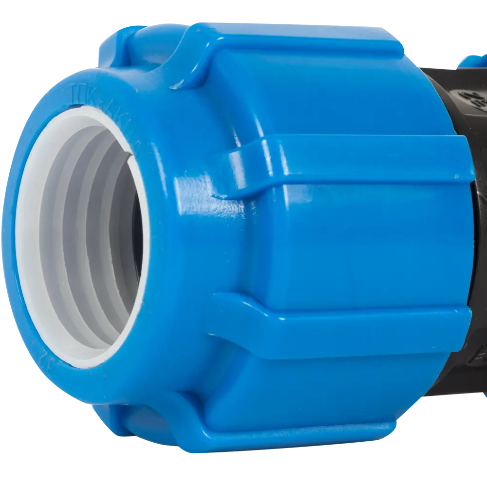 Обжимная муфта ПОЛИТЭК 32x32 мм для полиэтиленовых труб 11738596 STLM-0001449 - Вид №1