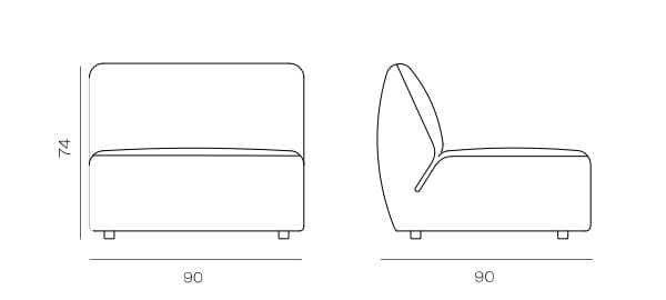 Модульный тканевый диван Vergés Эол ARCH-00094257 - Вид №5