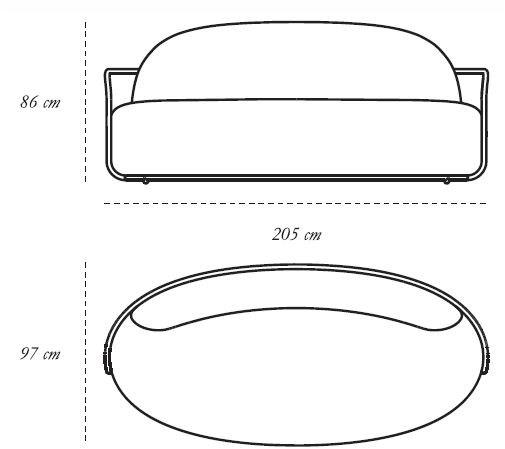Scarlet Splendour 3-х местный бархатный диван 88 secrets sun-id-1391930 - Вид №4