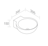 L222T0RPV1.100 Подвесная раковина круглая A. e T. Italia SPOT Белый глянцевый AeT ITALIA - Вид №1