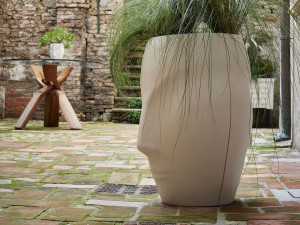 Перерабатываемый двухкомпонентный садовый горшок из смолы