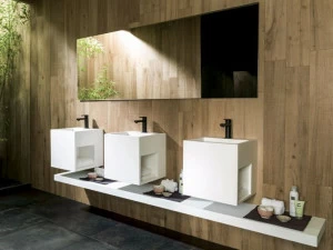 Подвесная раковина настенная овальная KRION Ras белая