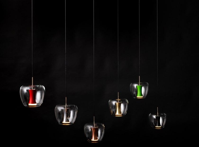 Quasar Светодиодный подвесной светильник из алюминия и стекла Apple mood sun-id-1440217 - Вид №1