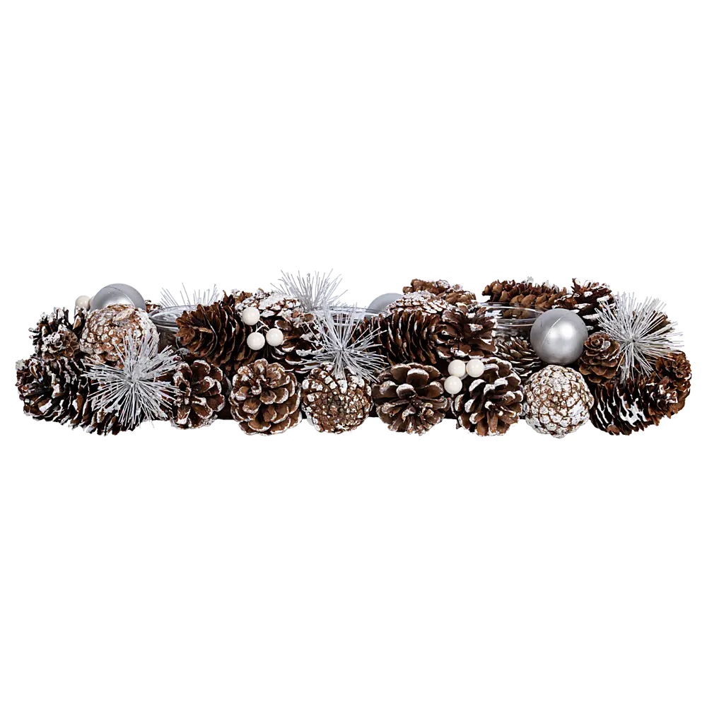 89368876 Декоративное украшение Подсвечник из шишек 45x17 см STLM-1489736 Santreyd  - Вид №1