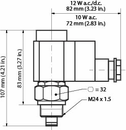 Danfoss EVM - электромагнитные пилотные клапаны EVM (NO) клапан cоленоидный 027B1132  - Вид №7