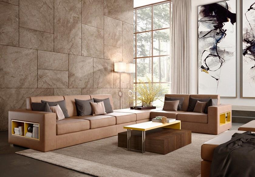 Caroti Модульный мягкий диван с журнальной полкой Concept Art.150 - theca - Вид №2