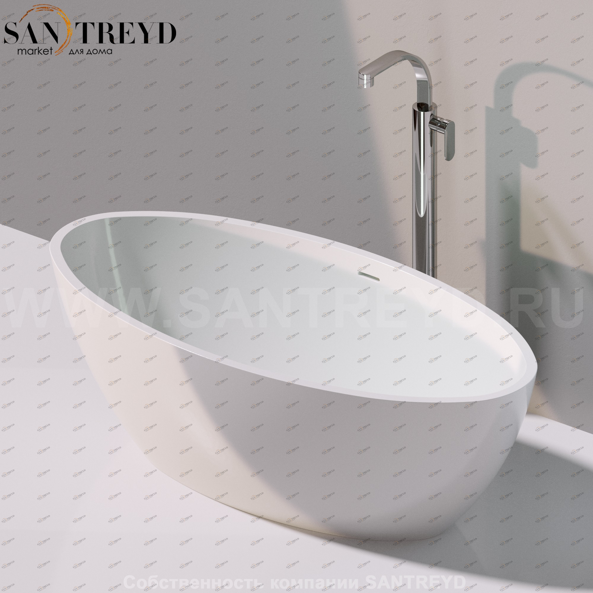 Flaminia APP Ванна свободностоящая 150 см белая AP150V.9016 Ceramica Flaminia AP150V9016