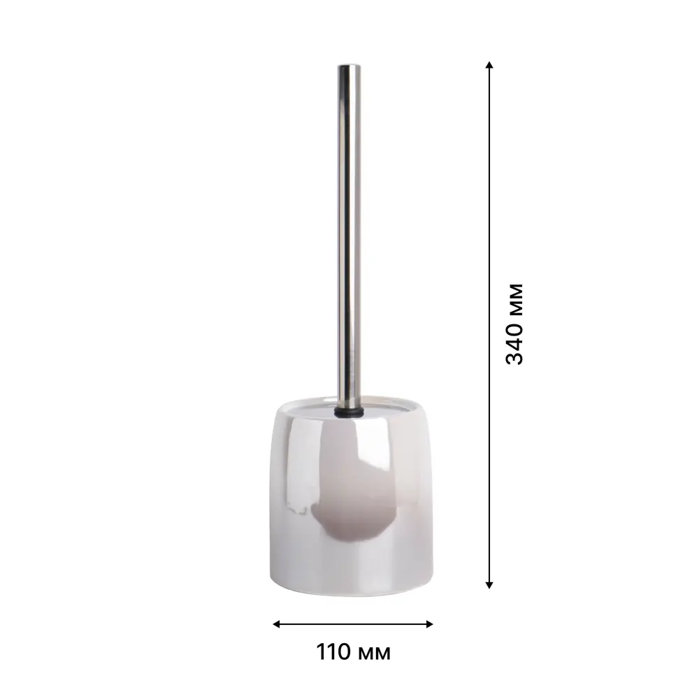 Lemer Tramatza: Керамический ёршик для унитаза в бежево-перламутровом исполнении 89384922 STLM-1573652 - Вид №1