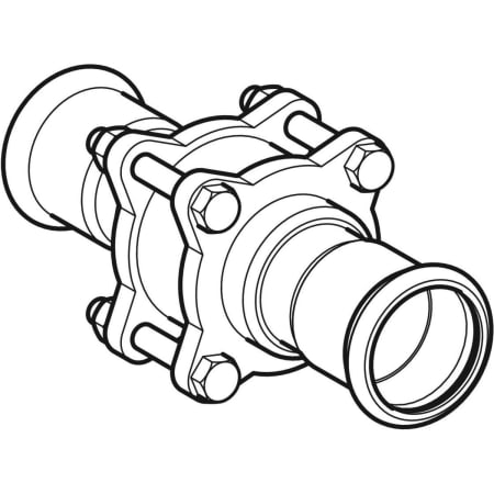 92149 Обратный клапан Geberit Mapress из нержавеющей стали с фланцевым соединением Geberit  - Вид №1